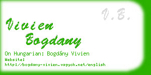 vivien bogdany business card